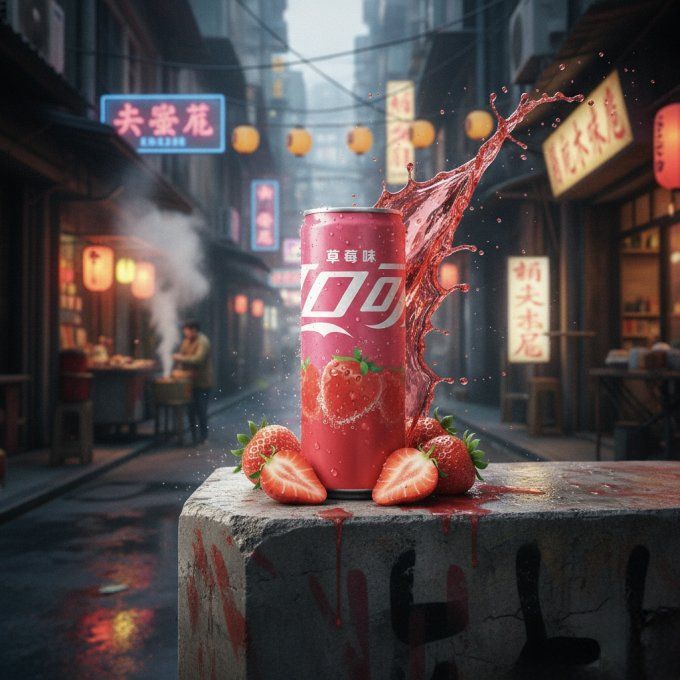 Coca cola Asia Strawberry 