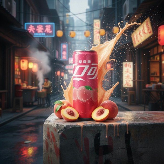 Coca Cola Asia White Peach 