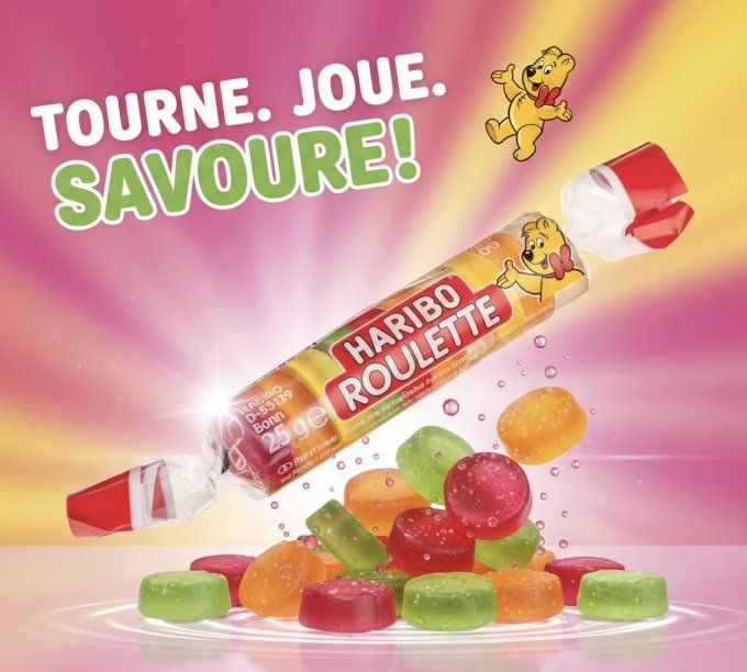 Roulette Haribo aux fruits 