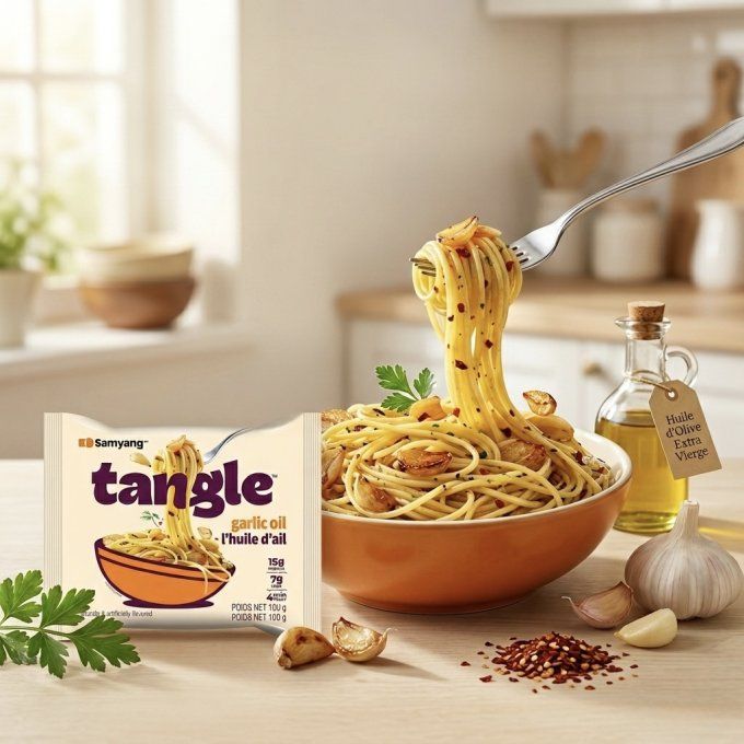 Tangle à l’huile d’Ail 